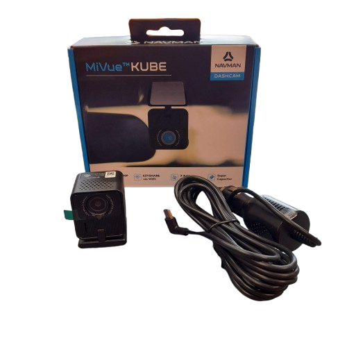 Navman MiVue Kube Dashcam, 1080p, MicroSD Slot (Card Not Included), USBC Connectivity, Sealed In Box With Charger