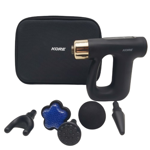 Kore Mini Hot And Cold Massage Gun KO-HMA-HC01 In Case With 5 Attatchments