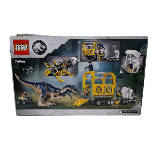 Lego 76996 Jurassic Park Dinosaur Missions: Allosaurus Transport Truck Unopened