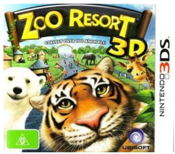 Zoo Resort 3D Nintendo 3Ds Cartridge Only Good Condition (CP)