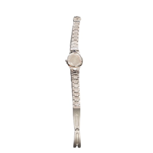 Ladies Laura Ashley Silver Watch * Band Is Broken – Still Has Plastic On Band