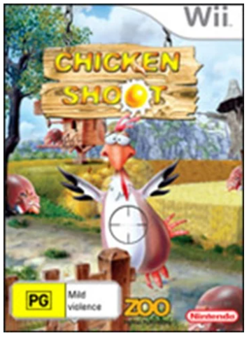 Chicken Shoot Wii Game Very Good With Manual