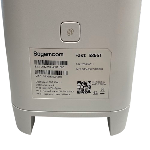 Sagemcom F@st 5866T Wi-Fi 6 Router (NG)