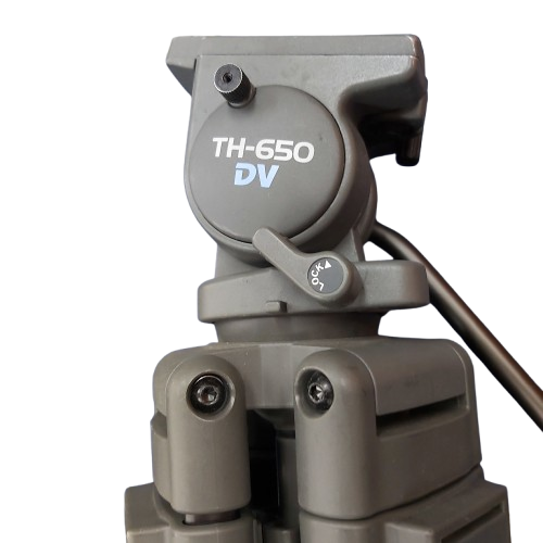 Libec TH-650 DV 2 Stage Tripod, Black/Grey, Good Condition Some Scuffing, With Godox Travel Bag