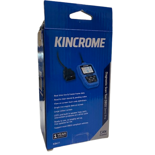 Kincrome Diagnostic Scan Tool OBD2 Semi Pro – K8411 (NG)