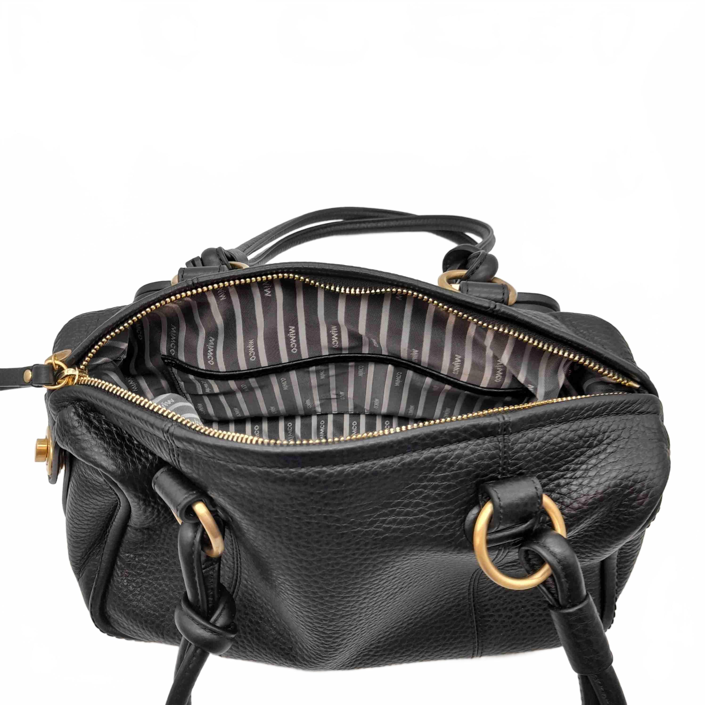 Mimco Re-Edition Bag Black And Gold + Dust Bag (WL 1433722)