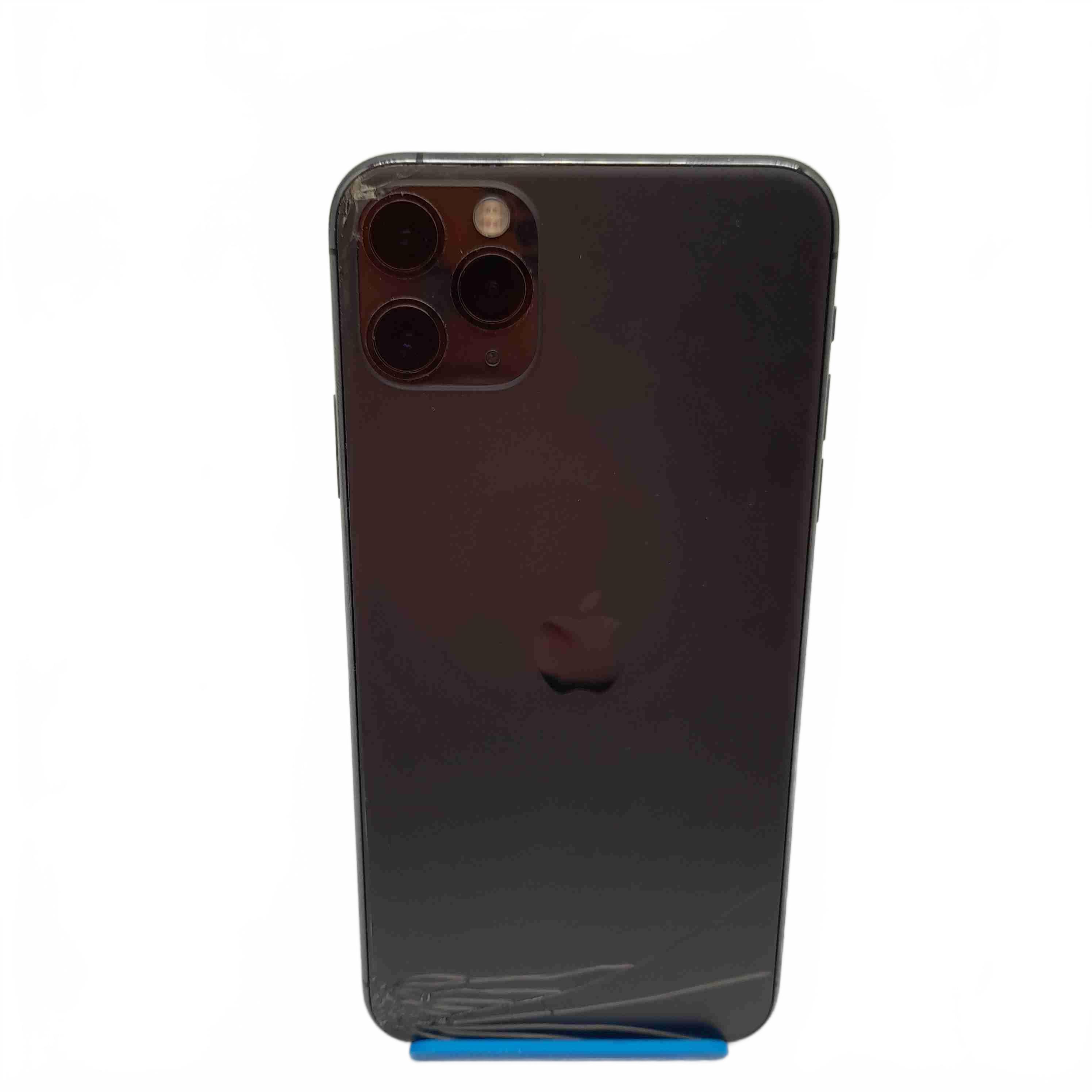 Apple iPhone 11 Pro Max 64GB Grey A2218 Back Cracked 74% Battery Health Everything works fine (WL1434727)
