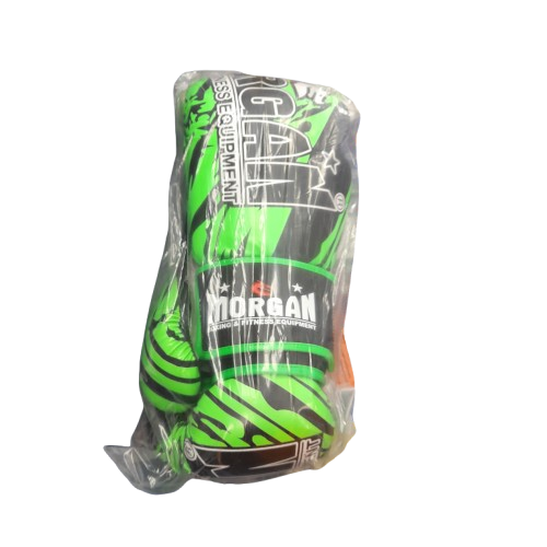Morgan Boxing Gloves 12oz Green Black (ln)