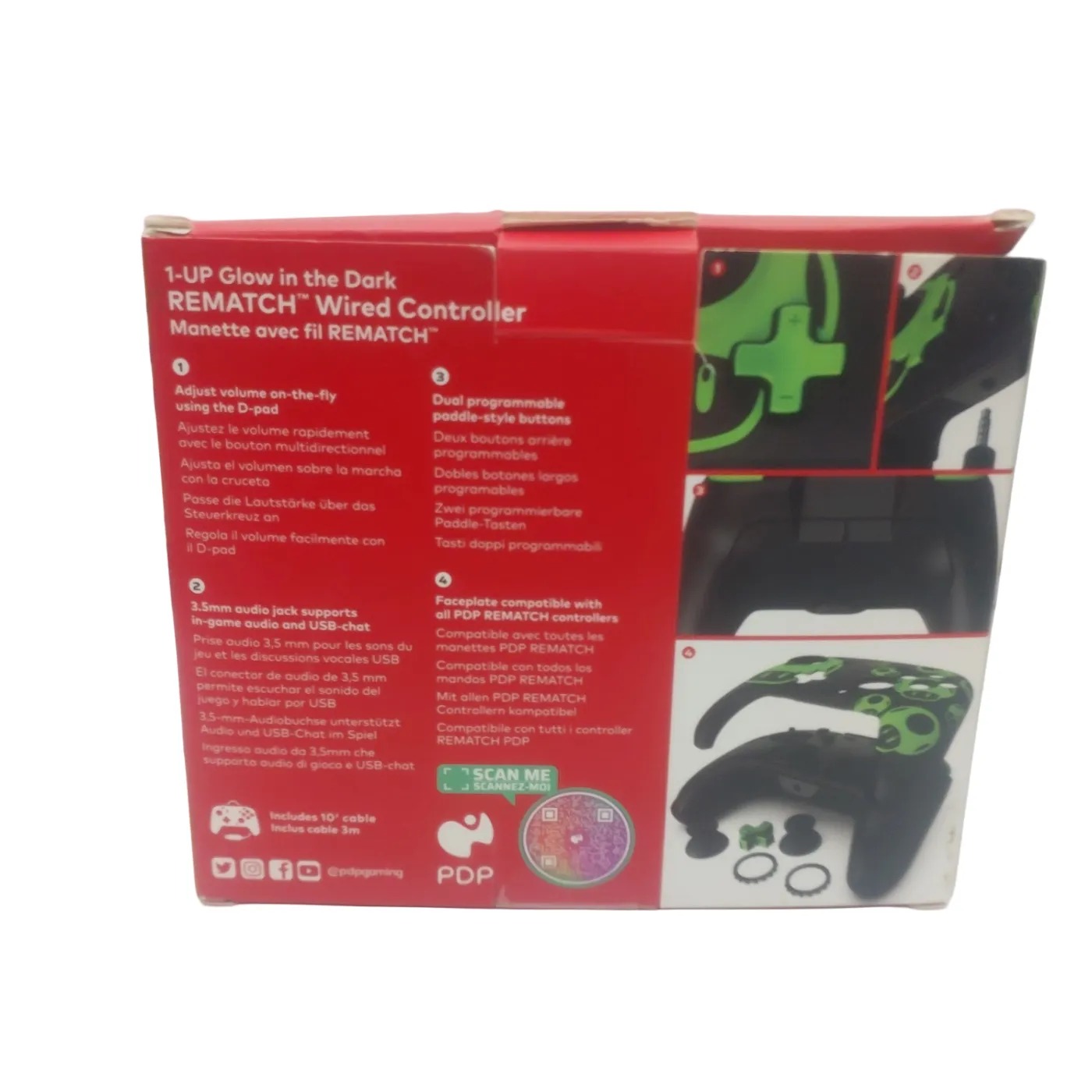 PDP Glow in the Dark Nintendo Switch Rematch Wired Controller Super Mario (GB)