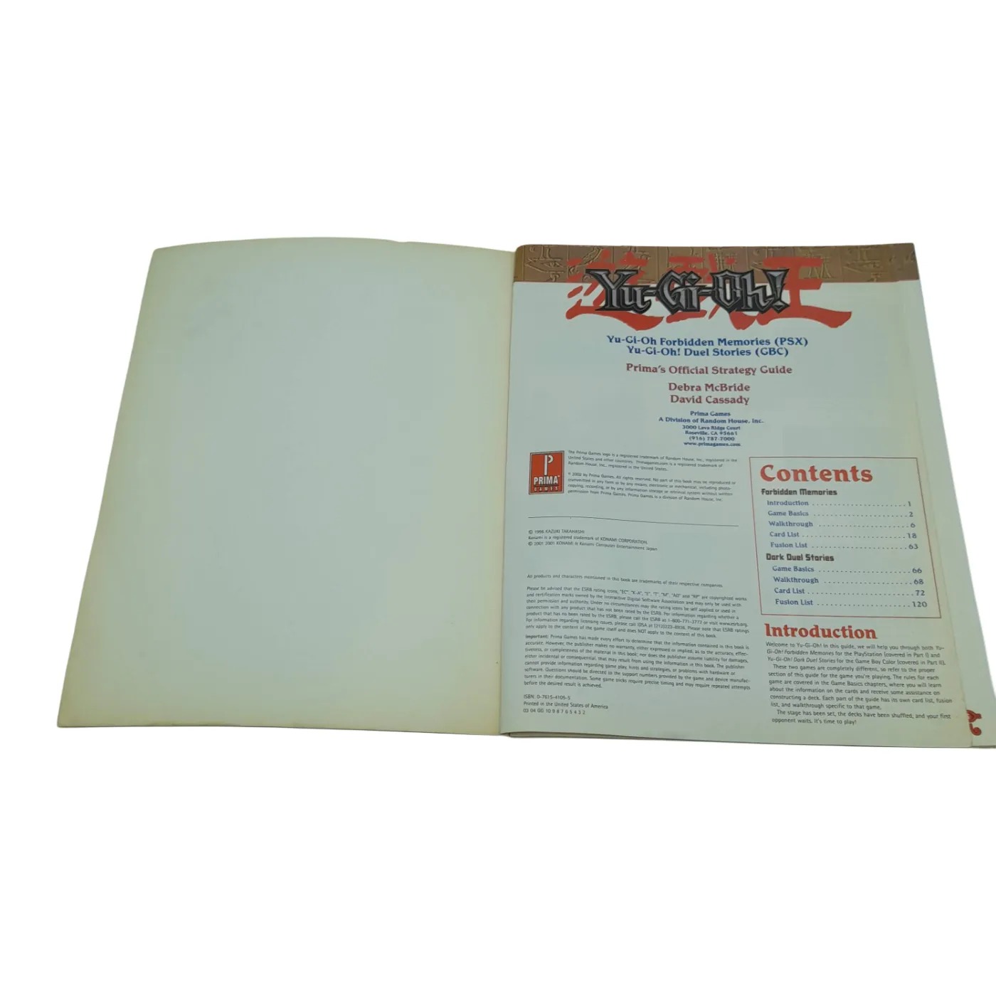 Prima Yu-Gi-Oh! Forbidden Memories Game Guide (WL 1428793)