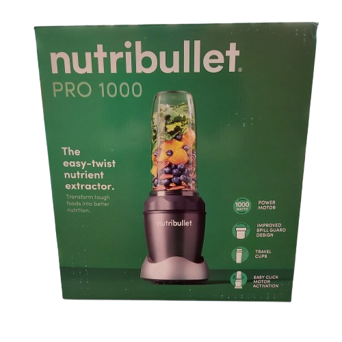 Nutribullet Pro 1000 With 2x Travel Cups With Lids In Box (NA)