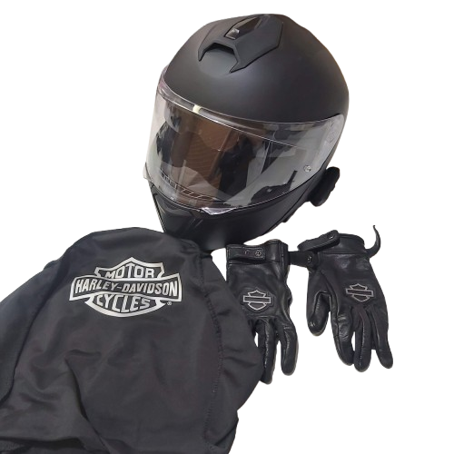 Harley Davidson Helmet HD-H31 Includes Dust cover, Gloves and Bluetooth Intercom