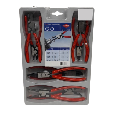 Knipex 00 20 04 V01 8Pce Circlip Plier Set Like New (LN)