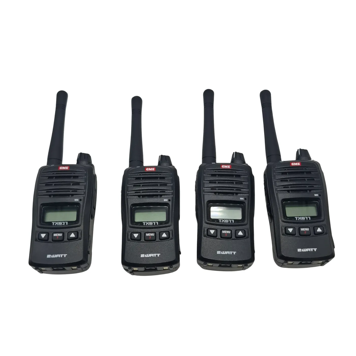 GME TX677QP UHF Radio Kit In Box With 4 Radios and 2 Chargers  (WR   1414280)