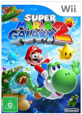Super Mario Galaxy 2 Nintendo wii Game Good Condition With Manual