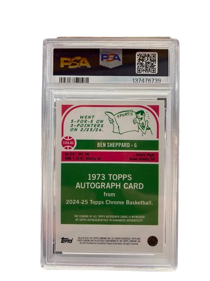 Ben Sheppard PSA Trading Card (143425) (NG)