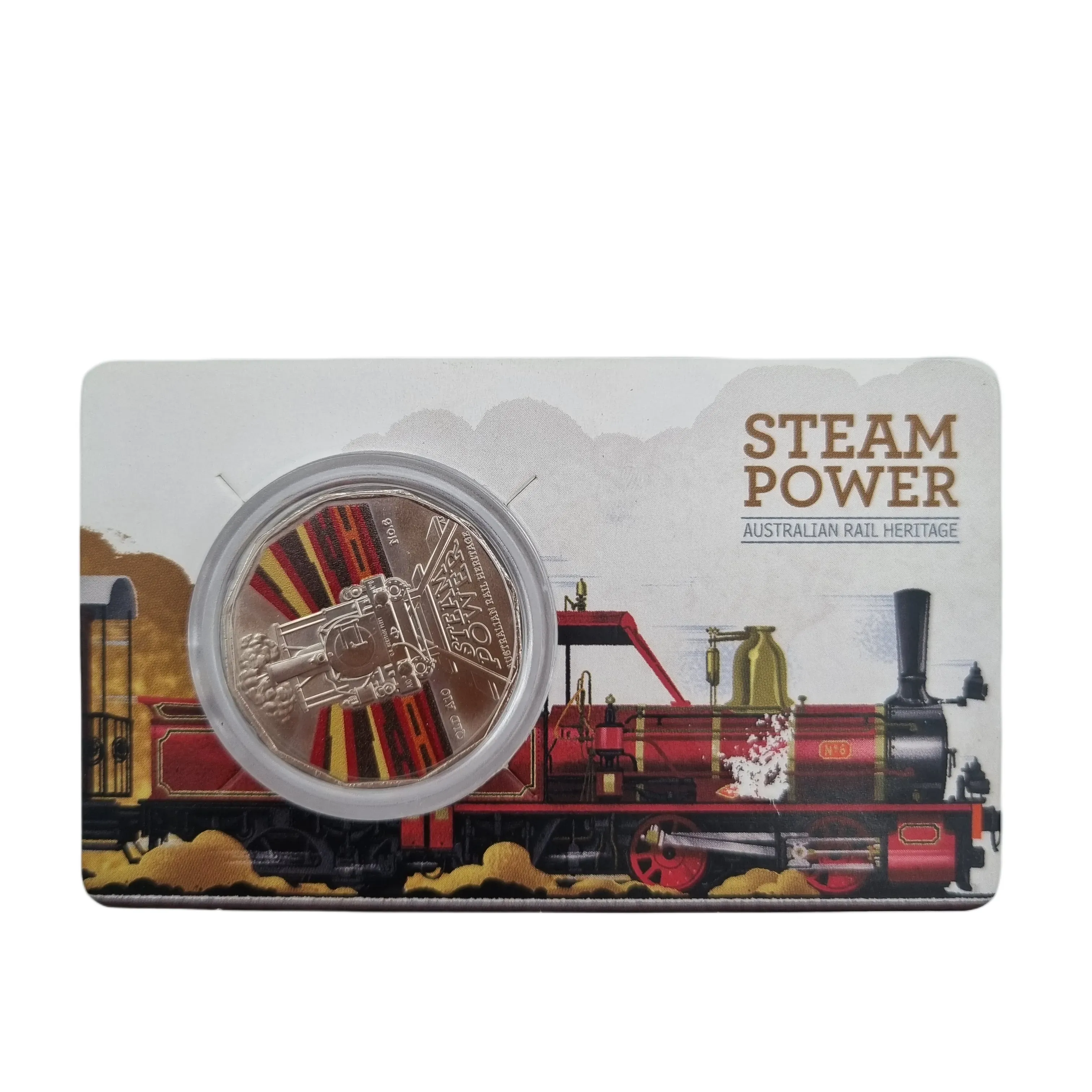 2022 50c Steam Power QLD No. 6 Uncirculated Coin
