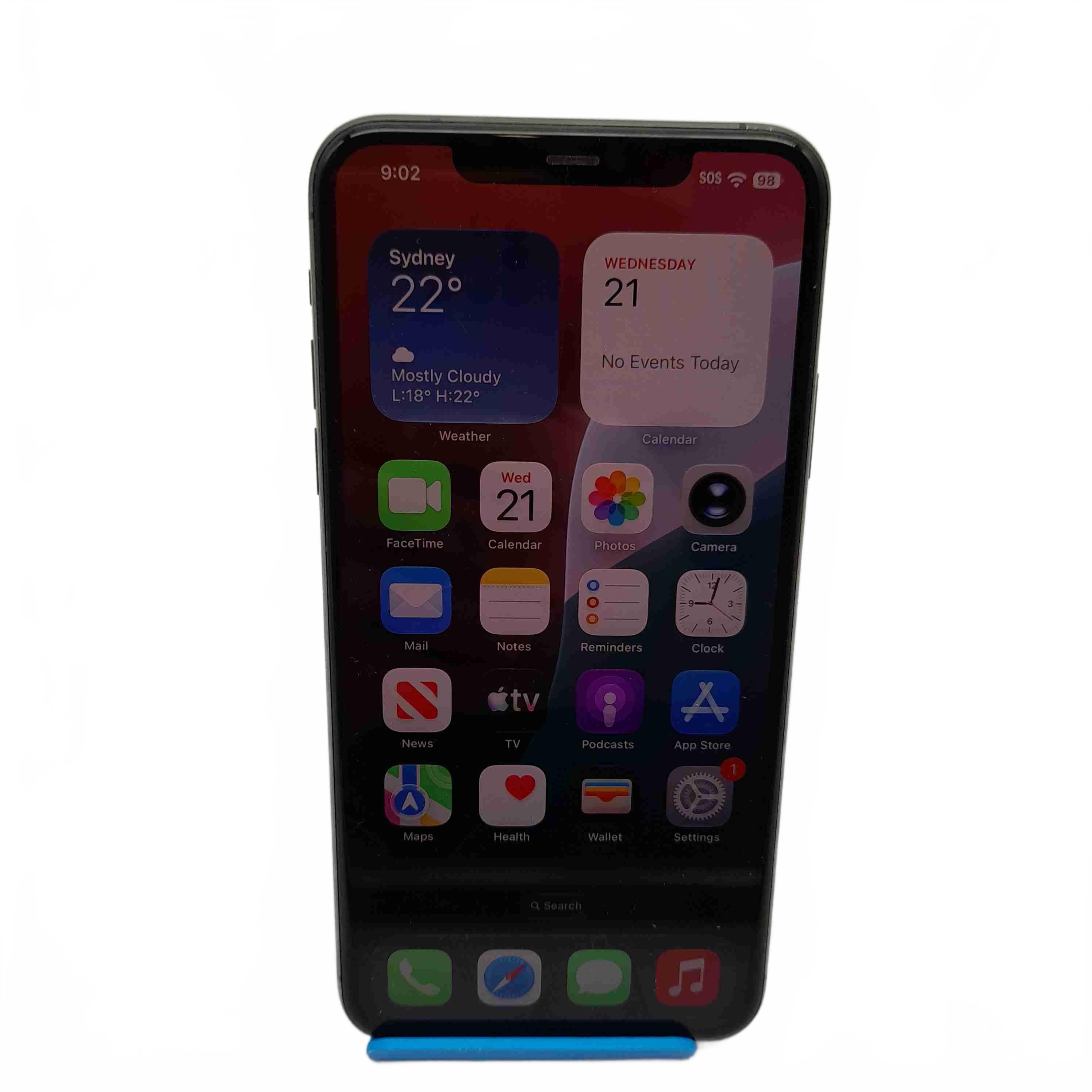 Apple iPhone 11 Pro Max 64GB Grey A2218 Back Cracked 74% Battery Health Everything works fine (WL1434727)