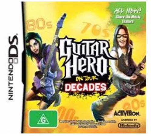 nintendo DS Game Guitar Hero On Tour – Decades Cartridge Only (MR1384751)
