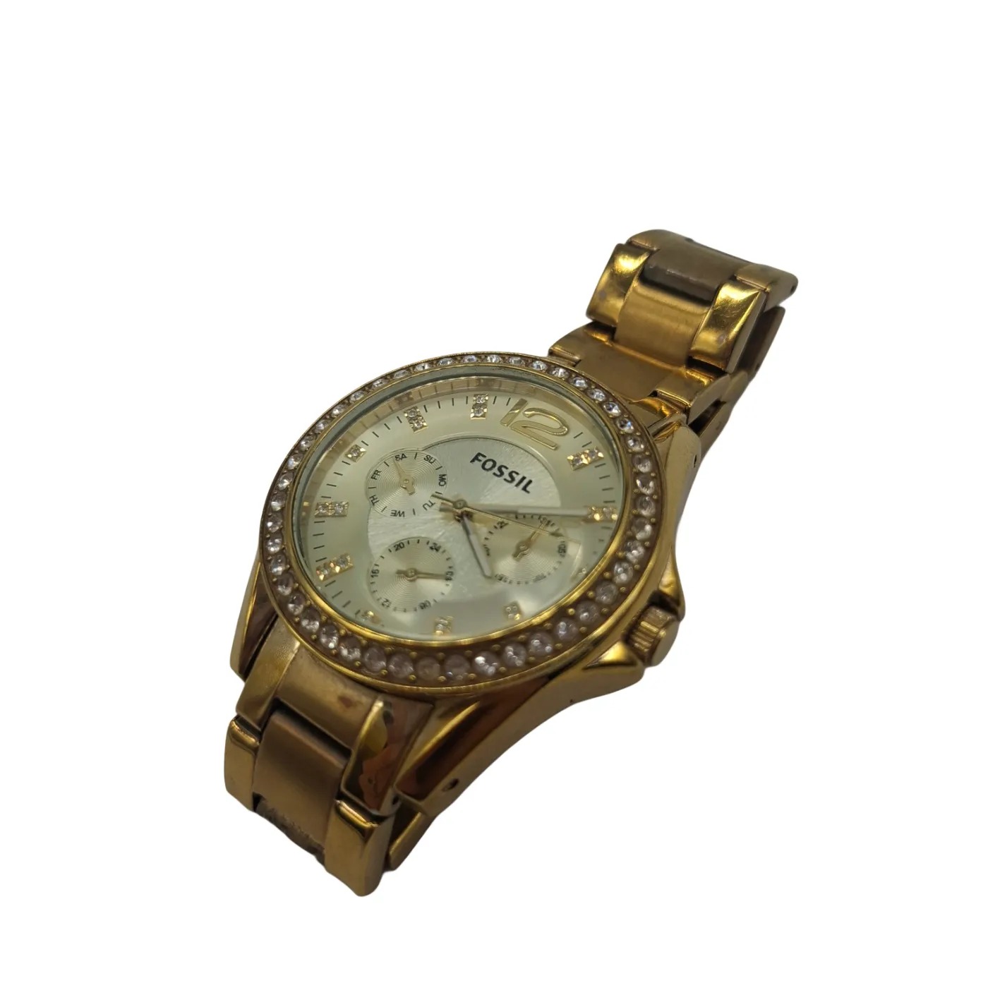 Fossil Riley ES3203 Ladies Yellow Steel Watch (WR 1415858)
