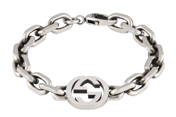 Gucci Interlocking bracelet Silver 50.7gms (NA-1376889)