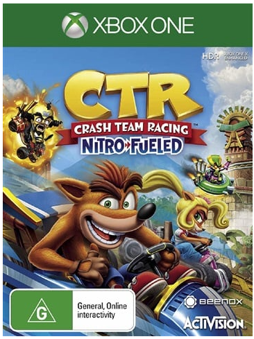 CTR Crash Team Racing Nitro Fueled Xbox One game Very Good Condition No Manual (CP1353251)
