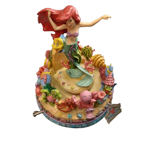 Jim Shore The Little Mermaid Ariel Under the Sea 25th Anniversary Musical Statue 4039073