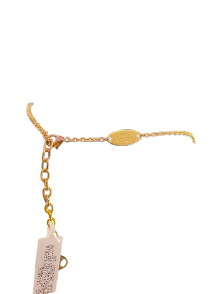 Louis Vuitton Necklace 7gms 48cms Yellow Gold LV Pendant (1418826) (NG)