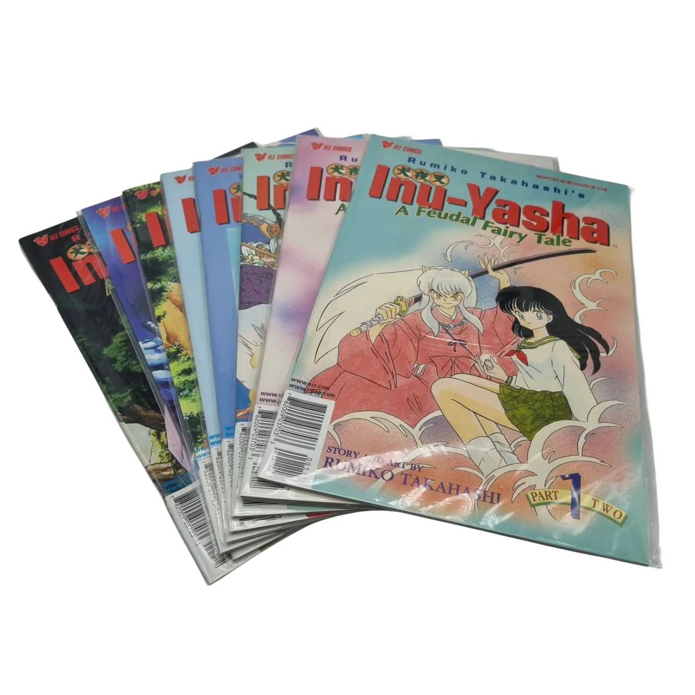 VIZ Comics Inu-Yasha Comic Set Parts 1-7 (71 Comics) (WR 1401285)