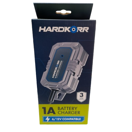 Hardkorr HKPBATCHG1A 6/12V Battery Charger in Box (LN)