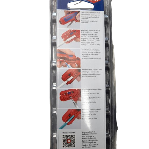 Knipex ErgoStrip Universal Wire Stripper 16 95 01 SB Red Right-Handed (LN)