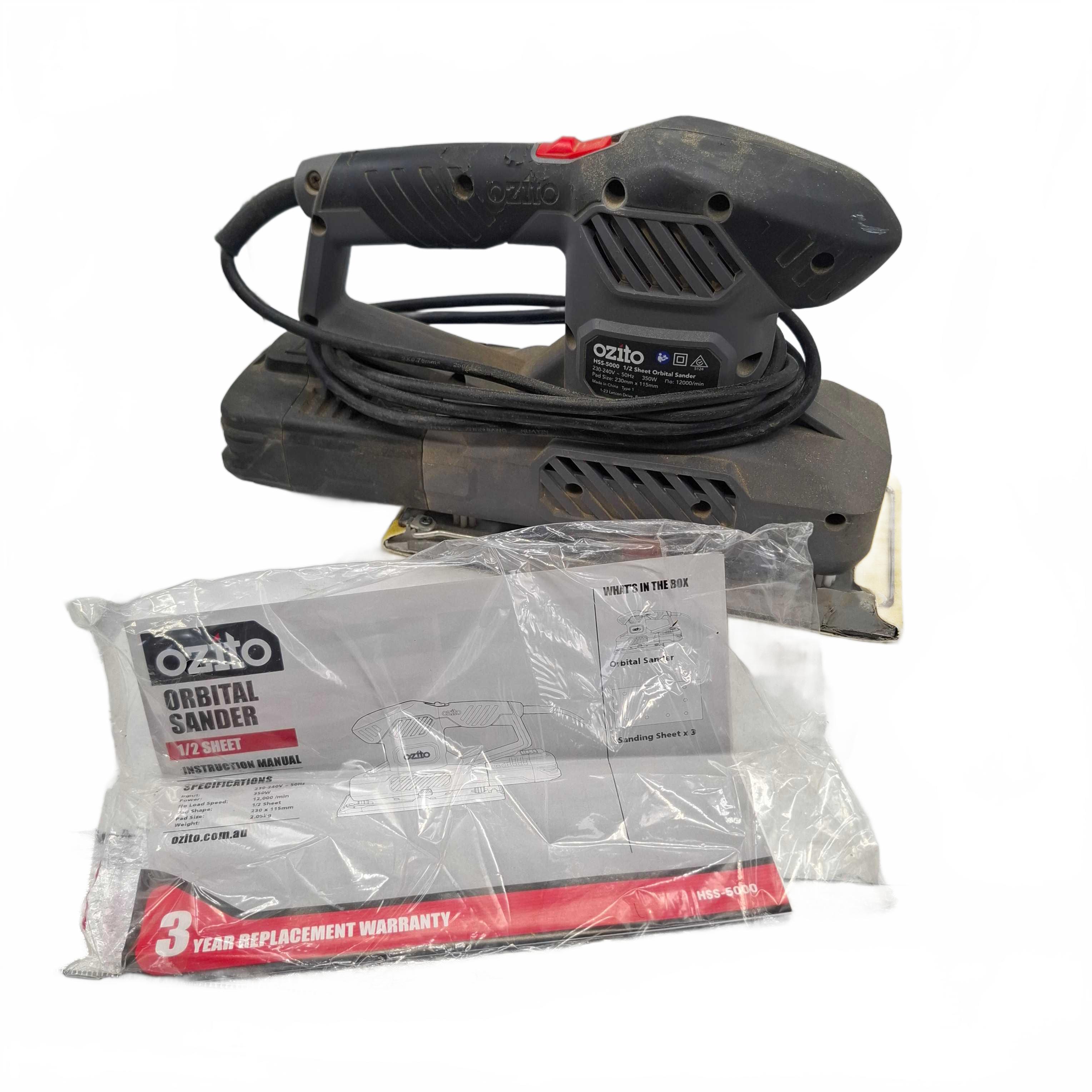 Ozito Orbital Sander HSS-5000 350W Grey (WR 1425732)