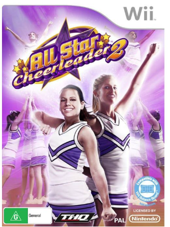 All Star Cheerleader Wii Game Good Condition Without Manual