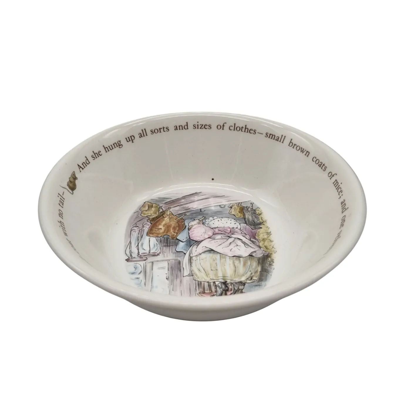Wedgwood Mrs Tiigy-Winkle Porringer Rimmed 6.5″ Porcelain Set