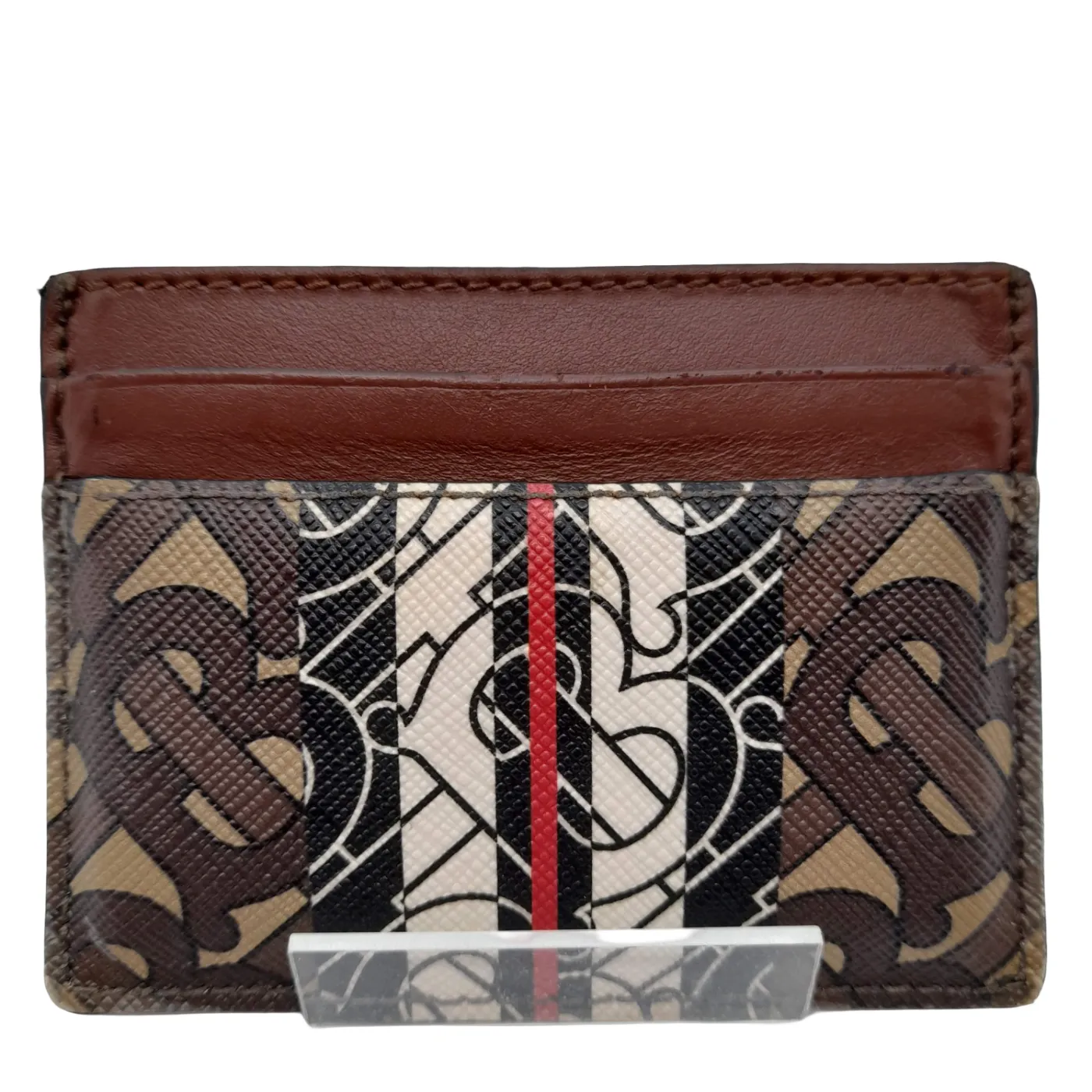 Burberry Monogram Stripe E-Canvas Card Holder 8020401 (WL 1395430)