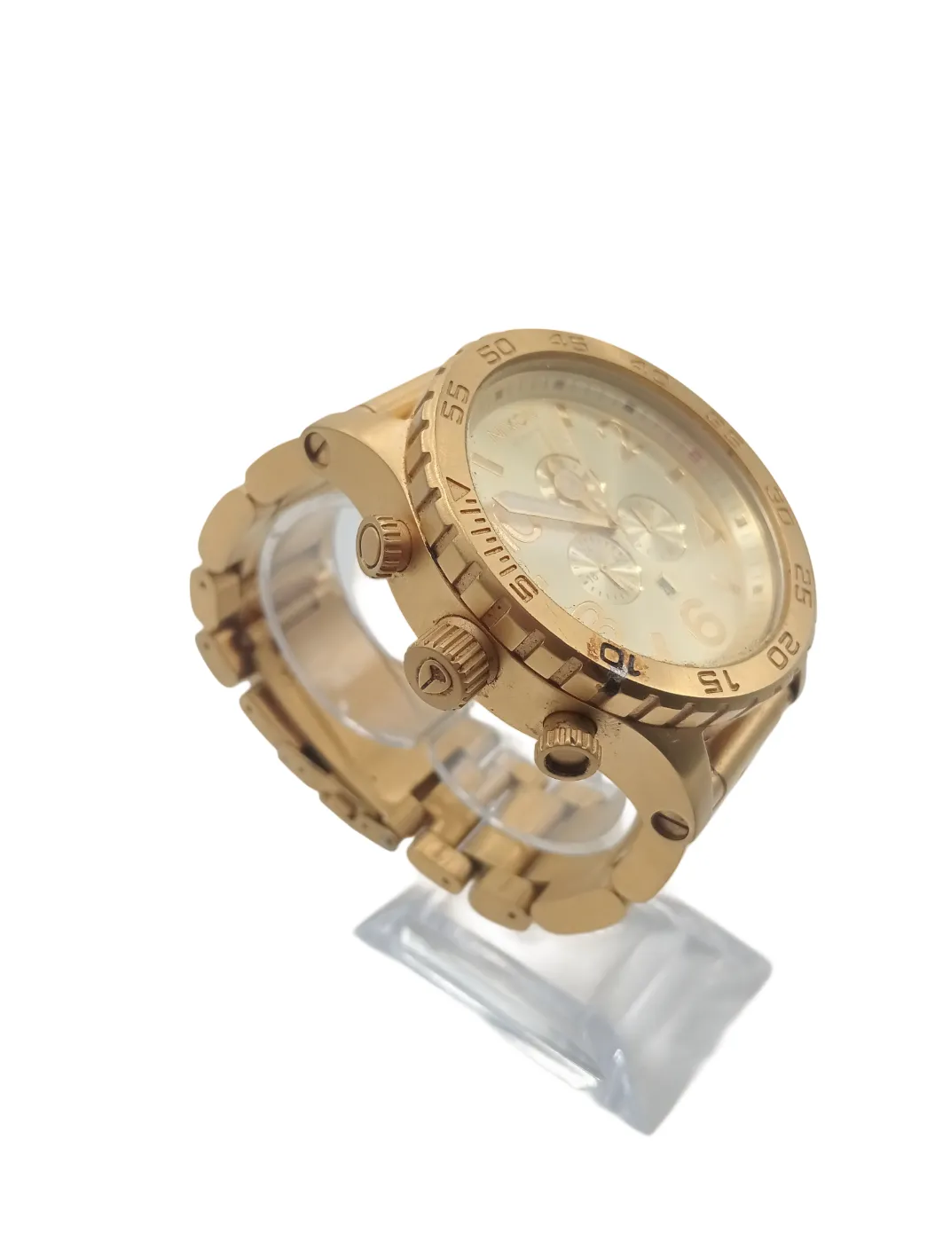 Men’s Nixon 51-30 Chrono Watch – Gold, 280.5 Gms (wr 1339899)