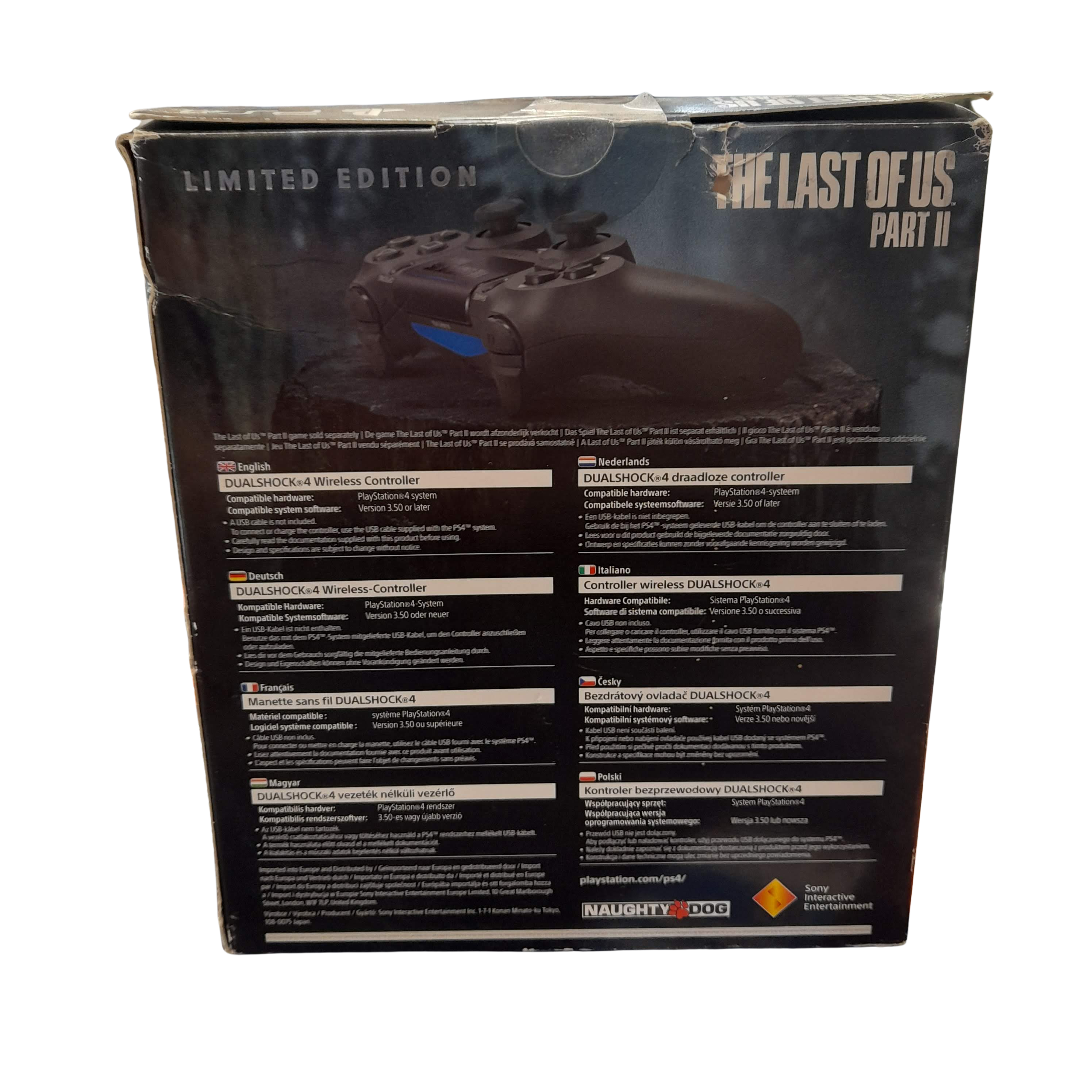 Sony DualShock 4 Wireless Controller The Last of Us Part II Limited Edition, With Box No USB Cable (GE)
