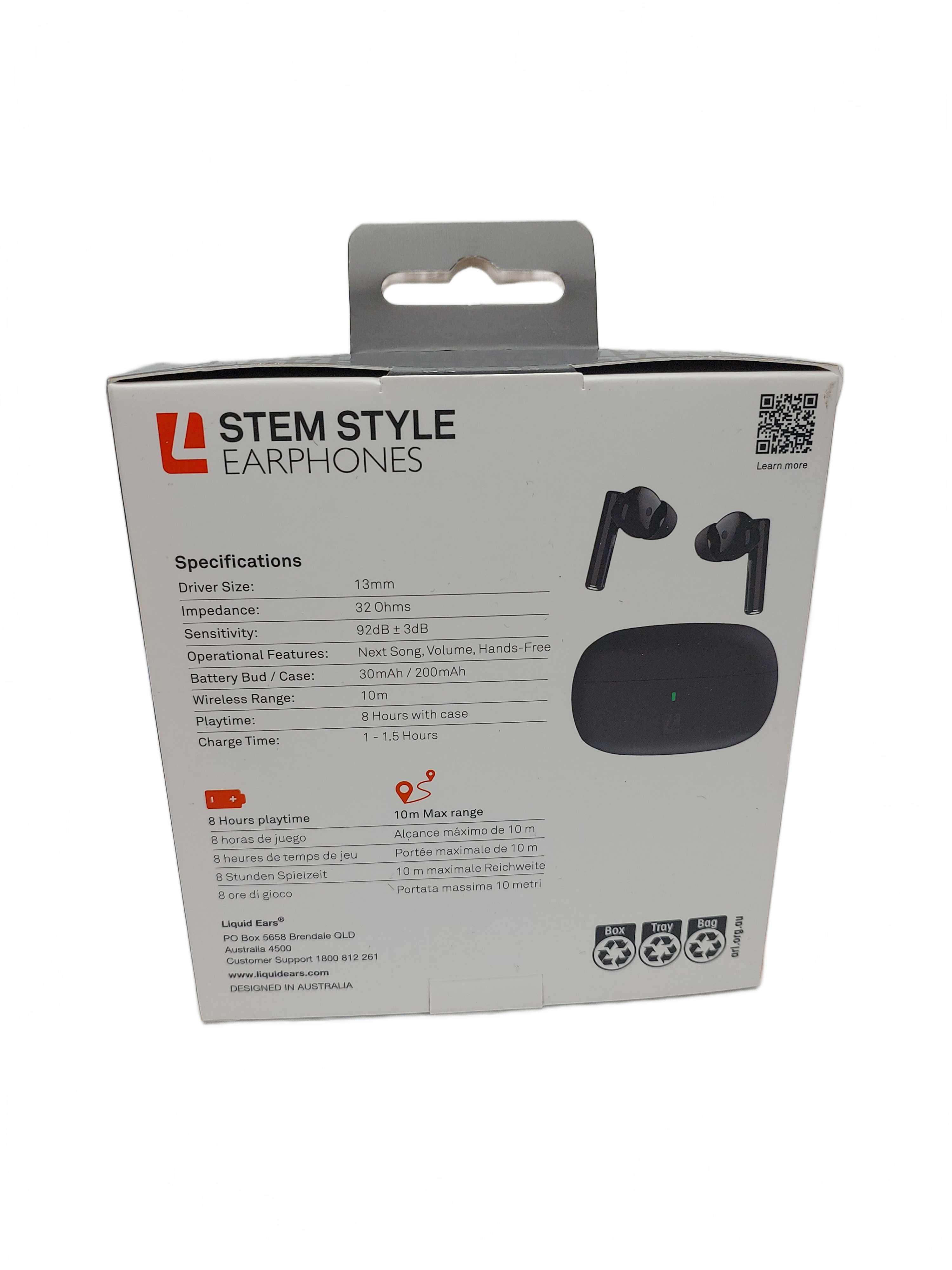 Liquid Ears Ear Phones Black (GB1431247)