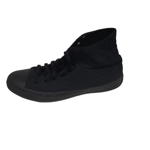 Converse Chuck Taylor All Star High-Top Sneakers Black Monochrome Unisex Men’s Size 9/Woman’s Size 11 (M3310C) (MR)