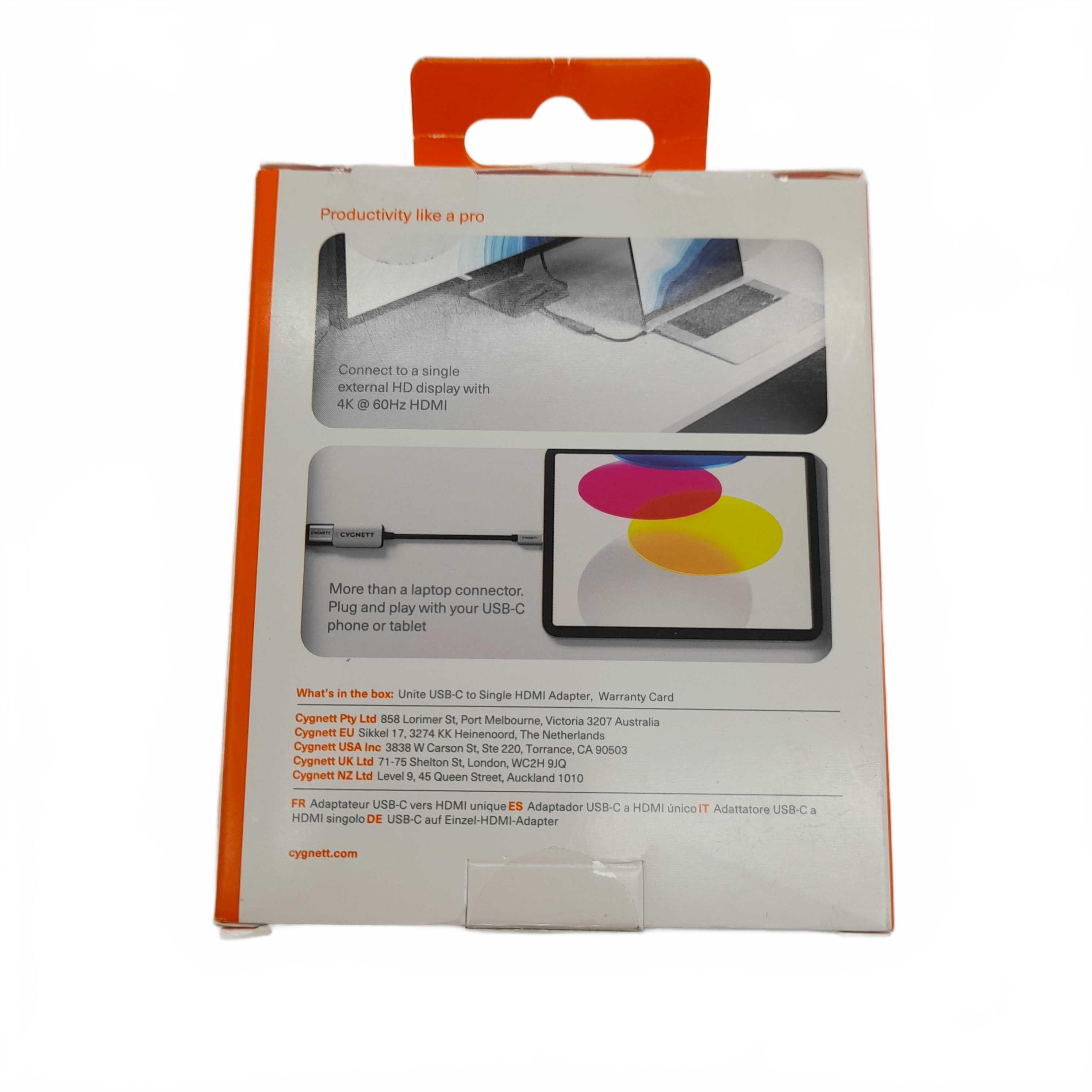 Cygnett USB-C To Single HDMI Cable (WR 1425200)