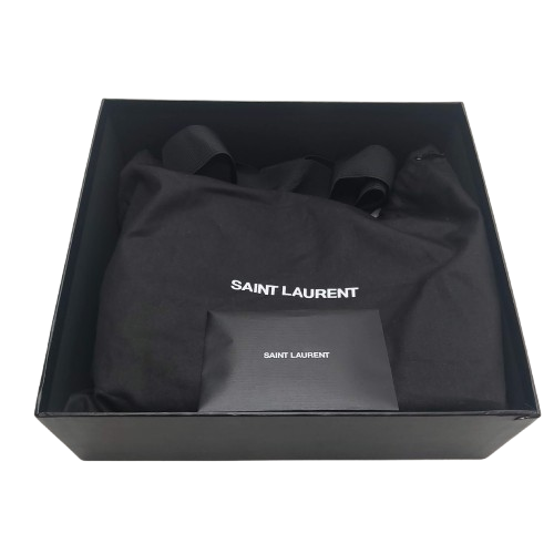 YSL Saint Laurent Black Leather Camera Dust Bag (NA 1356302)