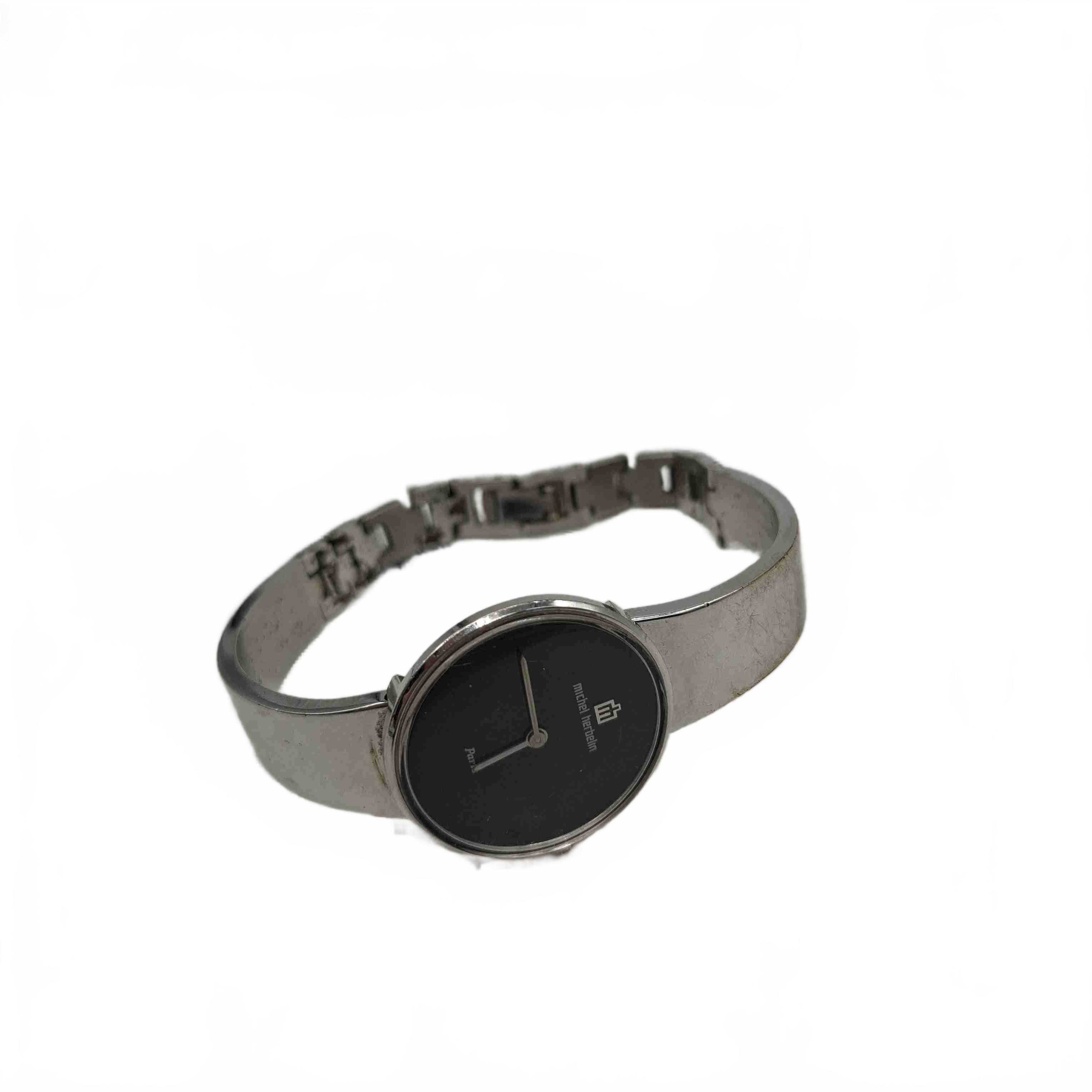 Michael Herbelin Ladies Black Silver Watch WLB4504 (WR 1369920)