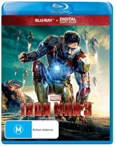 Iron Man 3 Bluray, Excellent Condition With Case