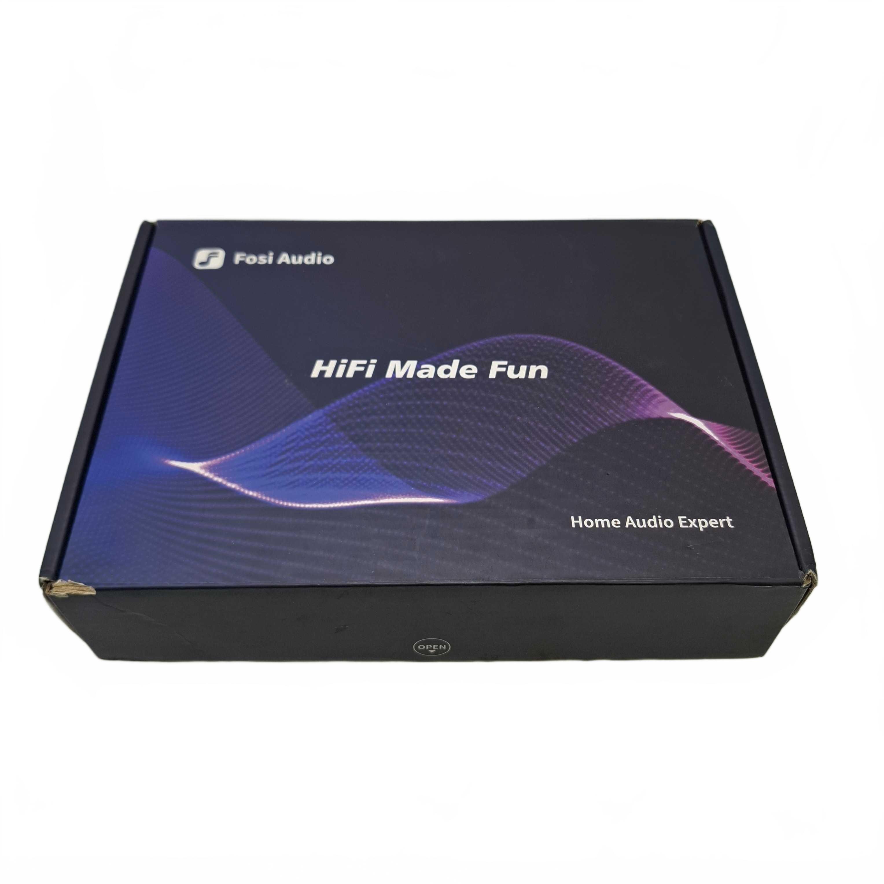 Fosi Audio Box X4 MM Turntable Phono Preamplifier Black In Box + Power, Manual & Bulbs (1425519)