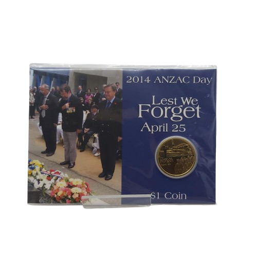 Anzac Day 2014 Lest We Forget $1 Coin
