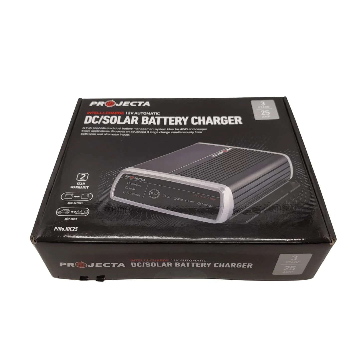Projecta IDC25 Battery Charger 25A 12V DC/Solar In Box  (WR)