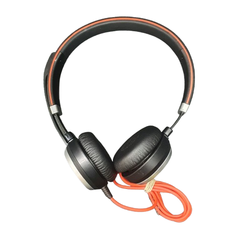 Jabra Evolve 40 Headphones Black With Wired Receiver (MR)