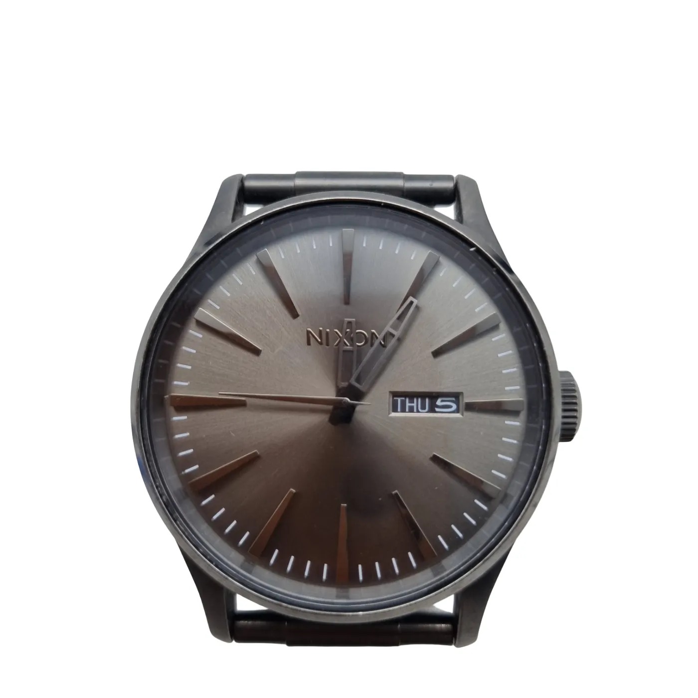 Nixon The Sentry SS Men’s Watch with Grey Steel Band (WR 1364343)