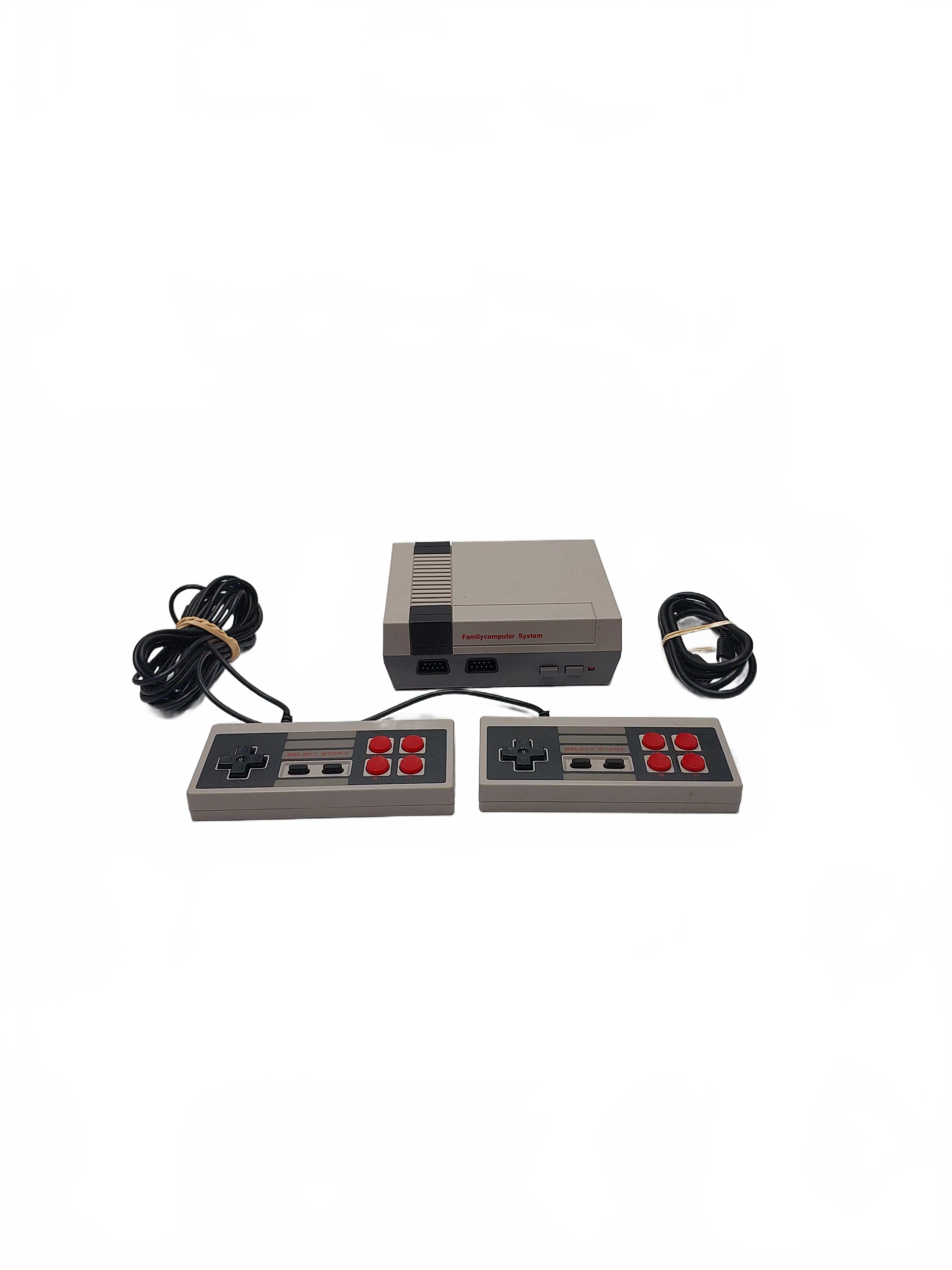 Generic Game Console Grey NES + Cables + Controllers (GB1428845)
