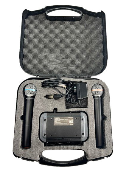 Livingstone Cordless Microphones Twin Pack With Hard Case